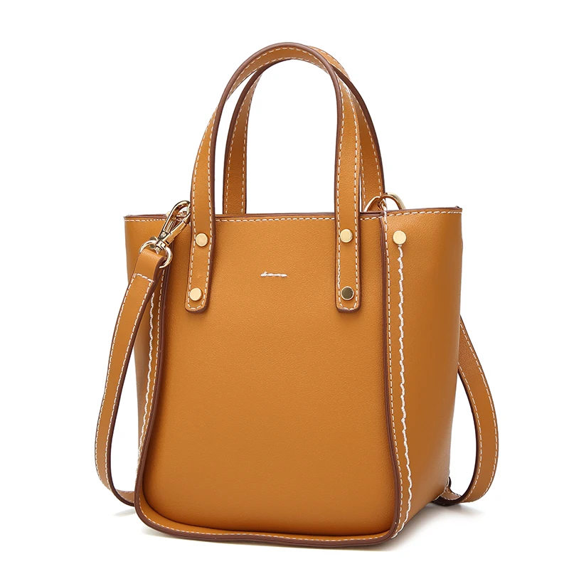 Женская кожаная сумка через плечо из искусственной кожи маленькая с клапаном