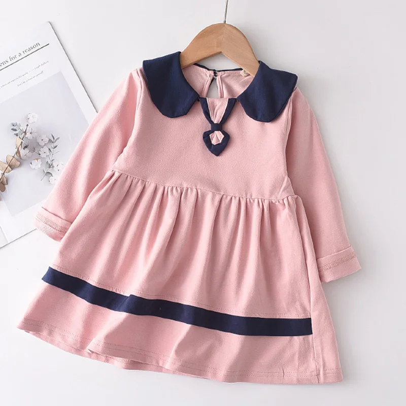 

Girls Patchwork Dress 2021 New Autumn Fashion Dresses Children Party Costumes Kids Casual Outfits Baby Suits 2 6Y