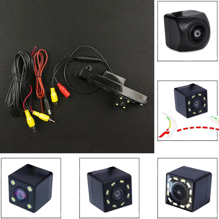 Автомобильная камера заднего вида с ночным видением и 4 светодиодами Система