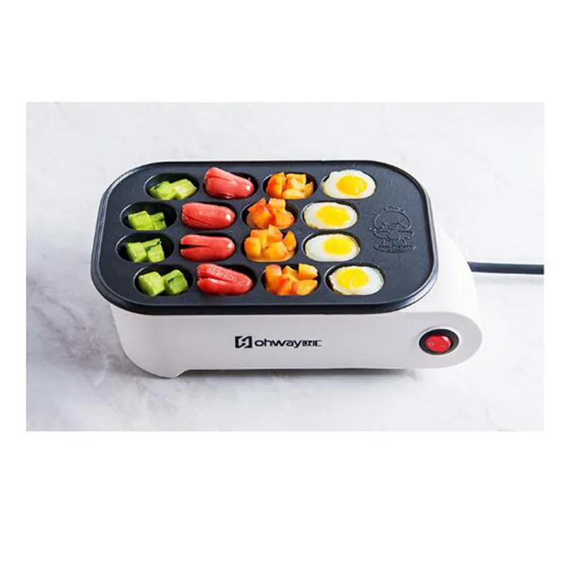 

Octopus Ball Maker Takoyaki Baking Pan Electric Taiyaki Machine Sausage Hotdog Eggs Omelette Grill Japanese Fish-Shape Cake Oven