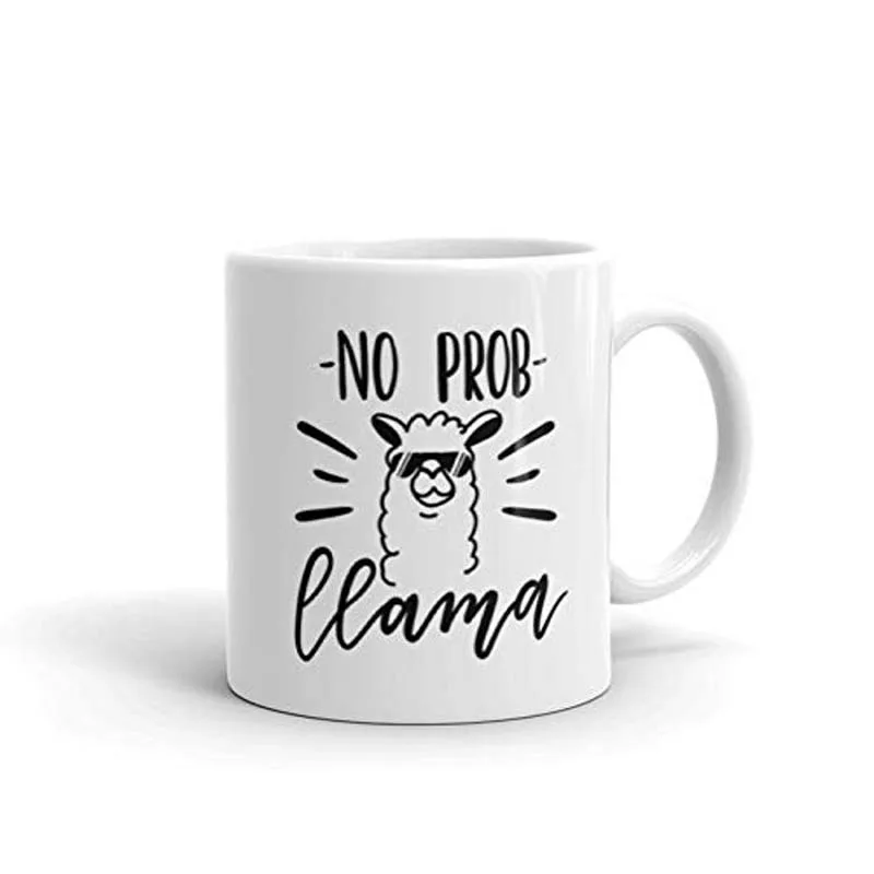 Кофейная кружка No Prob Llama-лучший подарок для вашего друга-забавная и уникальная