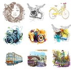 Для переноса утюгом для одежды термоклейкие нашивки наклейки сделай сам Автомобильная заплатка ткани Виниловый фон в полоску Термотрансферная для куртки I