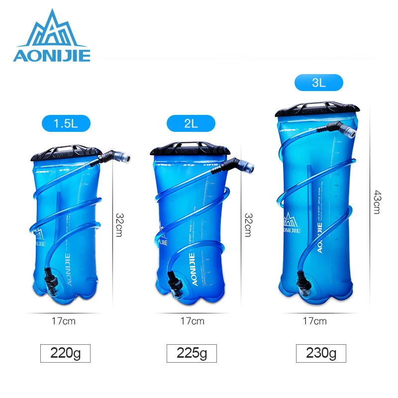 

Спортивный гидратационный пузырь AONIJIE, складная сумка для воды из ПЭВА для прогулок, бега, кемпинга, пешего туризма, марафона, велоспорта, 1,5 ...