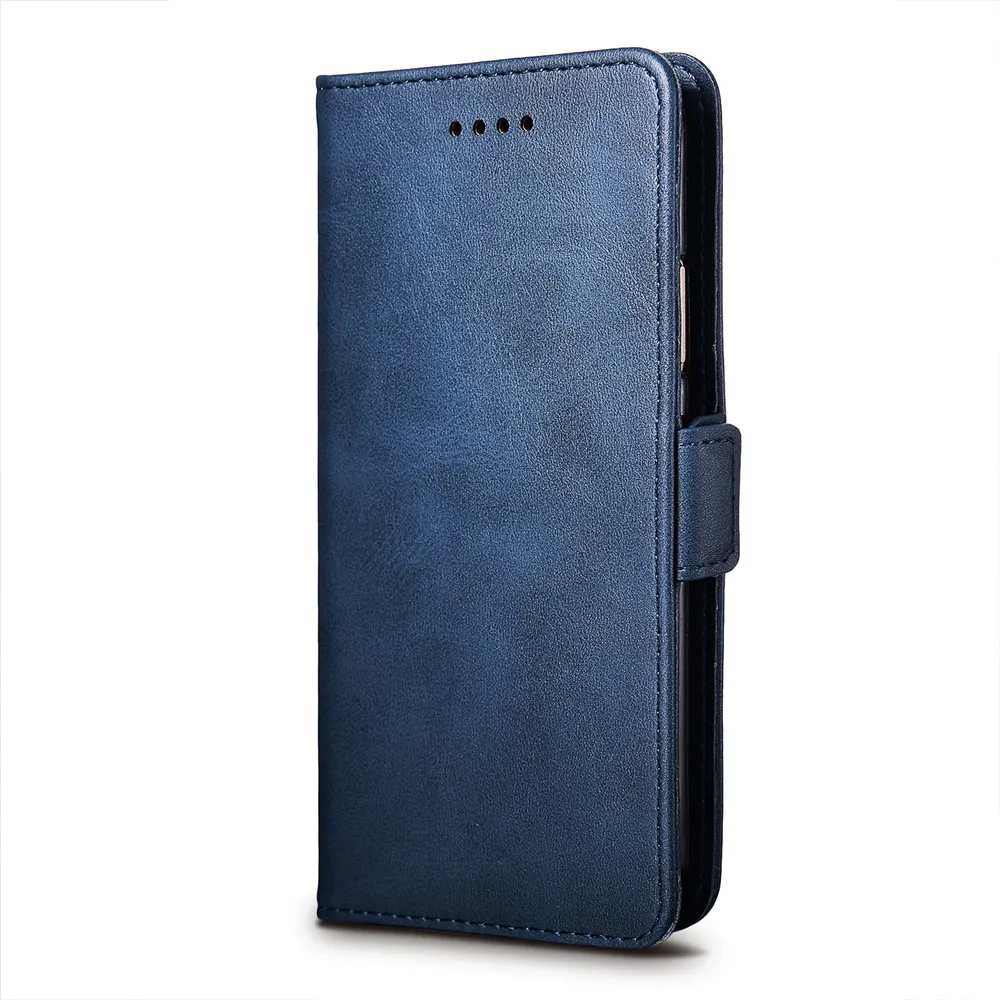 Кожаный флип чехол для Blackview A60 Pro Мягкая силиконовая задняя крышка кошелек