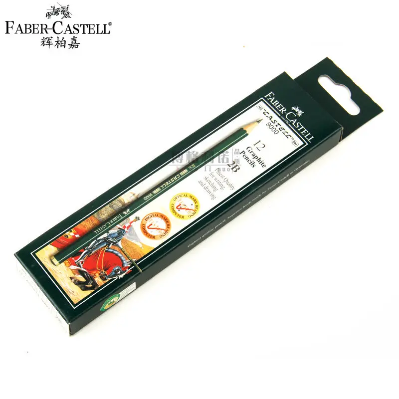 12 шт. Faber Castell 9000 графитовый карандаш для рисования и эскизов 6H 5H 4H 3H 2H H F HB B 2B 3B 4B 5B 6B