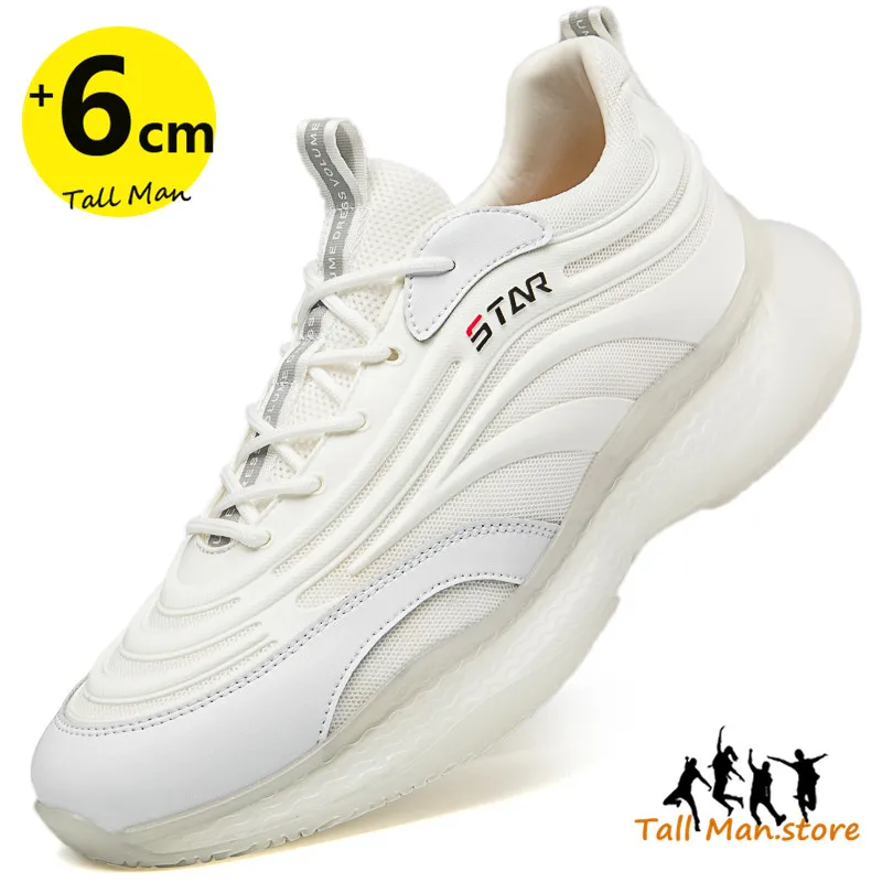 Мужские спортивные кроссовки с увеличением роста стельки 6 см мужская
