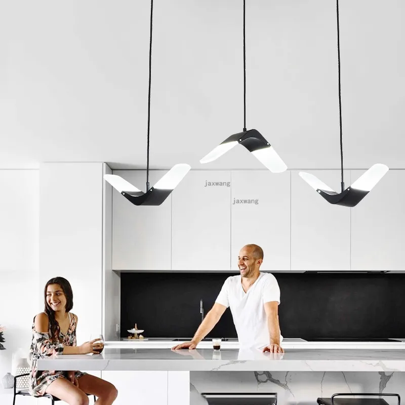 Современный подвесной светильник креативная лампа в виде птиц для столовой