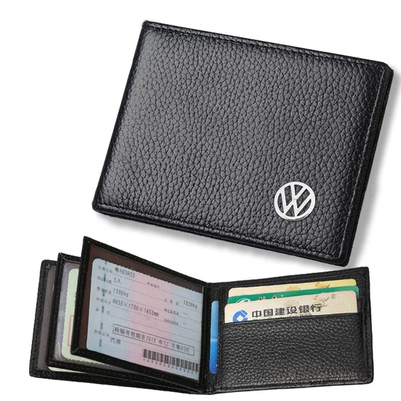 

2021 Driver's License Leather Case Motor Vehicle Driving Passport Cover Credit Id Card Wallet Holder Tarjetero For Vw Purse Cn
