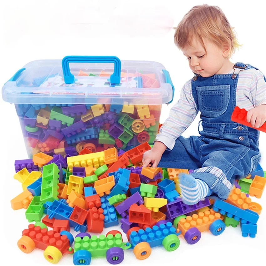

Набор строительных блоков большого размера, Развивающие детские игрушки оптом, совместимые с блоками inglys, строительные игрушки, творческие...