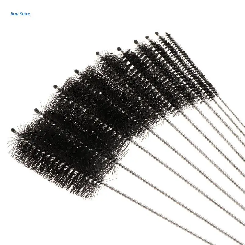 

L5YE 10Pcs Aquarium Brushes Set Pipe Cleaning Tool Tube Cleaner For Drinking Straw Glasses Keyboard Jewelry Bottle Jar Household