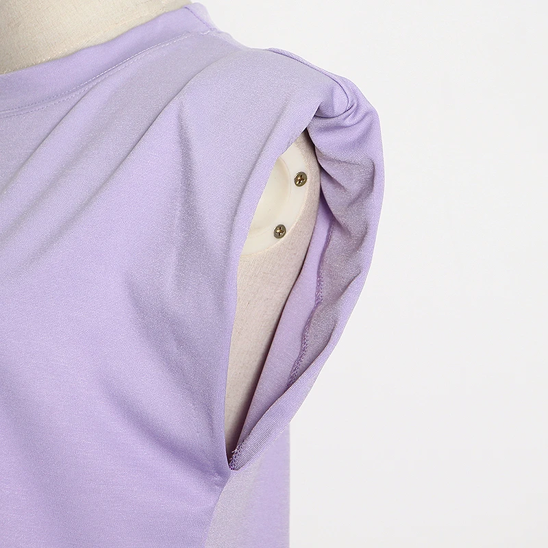 

Casual Suit Elegant Women Two Piece Set O Neck Sleeveless T-shirt Top High Waist Slim Shorts Female Fashion Clothes