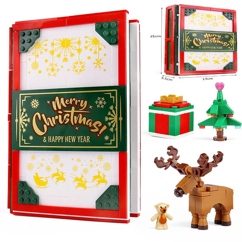 Конструктор SEMBO 635 шт. Рождественская Книга Историй 3D дом строительные блоки