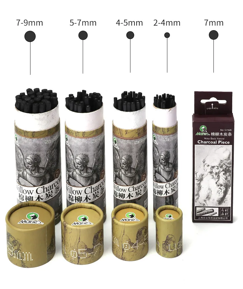 Marie's угольный карандаш Dibujo профессиональный набор De Lapices Profesionales Carboncillos Para Dibujar Woodless Lapiz углеродный карандаш