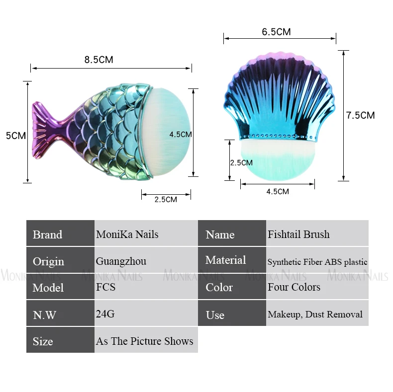 4 типа Ногтей Чистящие кисти инструменты удаления пыли кисть для нанесения пудры
