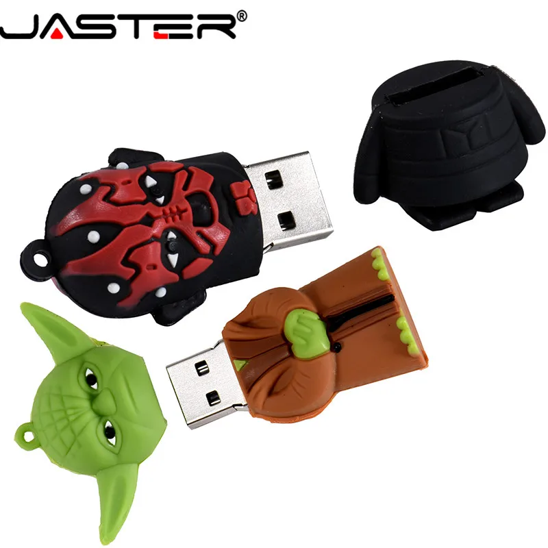 JASTER USB флешка Звездные войны йода/Дарт Вейдер флэш-накопитель 4 ГБ 8 ГБ 16 ГБ 32 ГБ 64 ГБ флеш-накопитель USB 2,0 подарки Chiavetta USB Cle USB