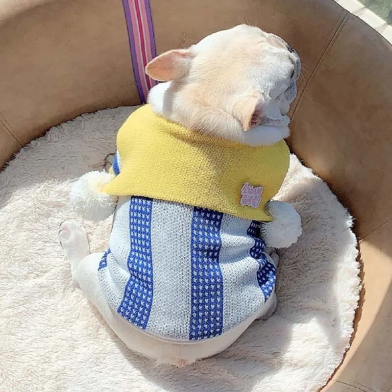Забавная Одежда для собак в детском саду свитер домашних животных теплая одежда