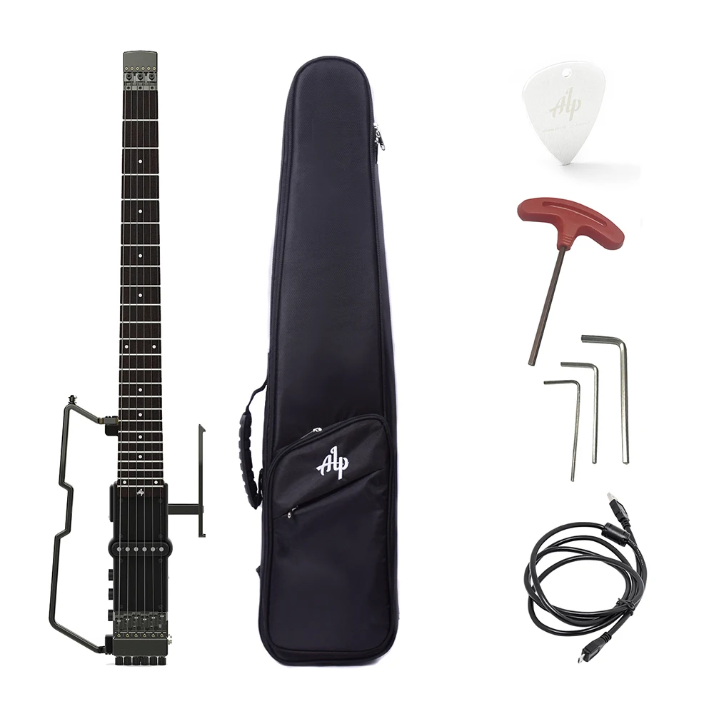 ALP FT 221S портативный складной Безголовый портативная электрогитара Встроенный