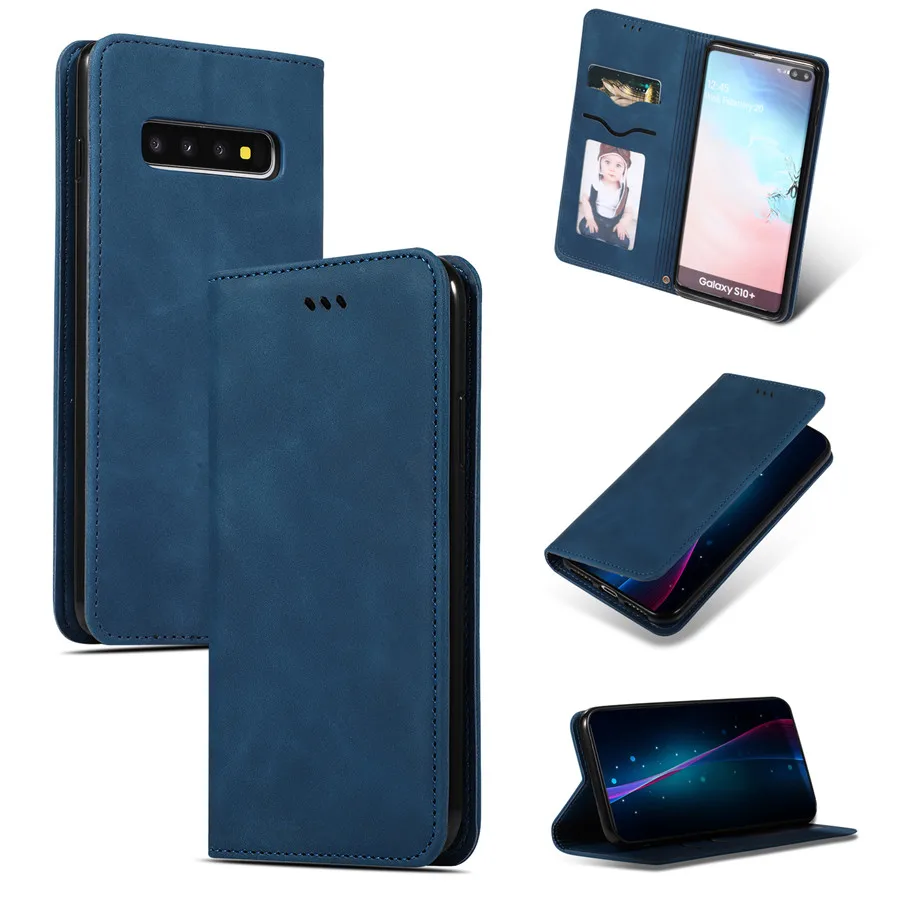 Nary Роскошный защитный чехол-книжка из искусственной кожи чехол для samsung S10 S9 S8 Plus Note 10 9 8 S10e M10 A10 A20 A30 A40 A50 A70 A7 A8 A9 J4 J6 плюс крышка - Цвет: Nary
