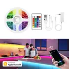 Новейшая модель; Homekit умная Светодиодная лента светильник RGB 12В, Wi-Fi, светодиодный светильник в виде ТВ Подсветка светильник Диодная лента AlexaGoogle Home Siri Управление