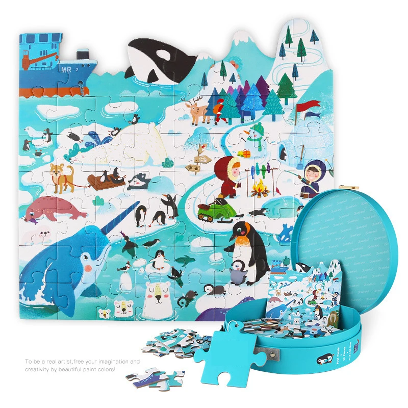 52 шт. Uderwater World/Африканские животные бумажные Пазлы игры головоломка для детей