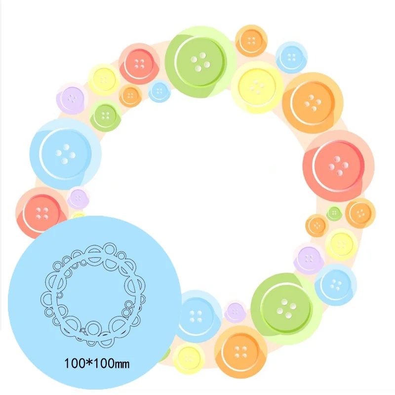 Металлический Трафаретный вырубной штамп круг Новое Кружевное для карт DIY