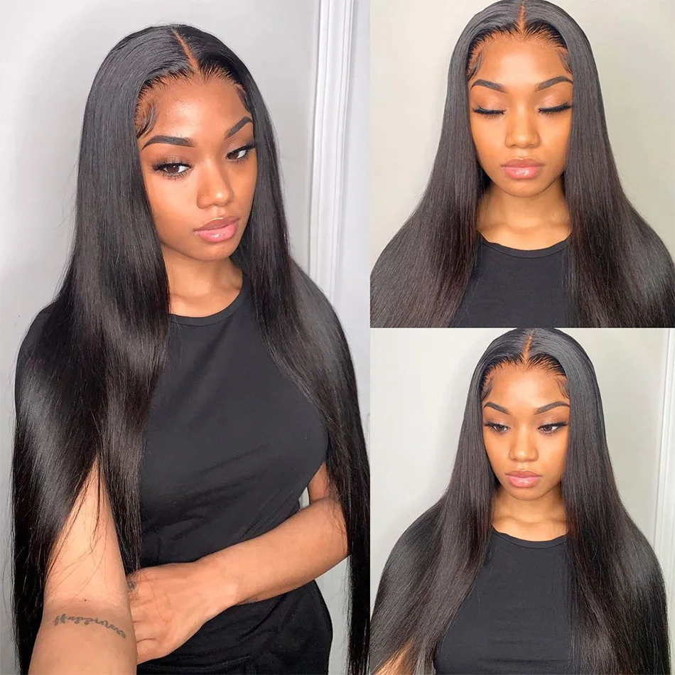 

Straight Human Hair Wigs 13x4 Lace Frontal Wig Human Hair Wig Brazilian 4x4 Closure Wig Pre Plucked Lace Front Wigs For Women