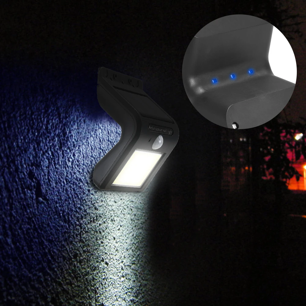 Настенный светильник с солнечным датчиком 48 светодиодов водонепроницаемый