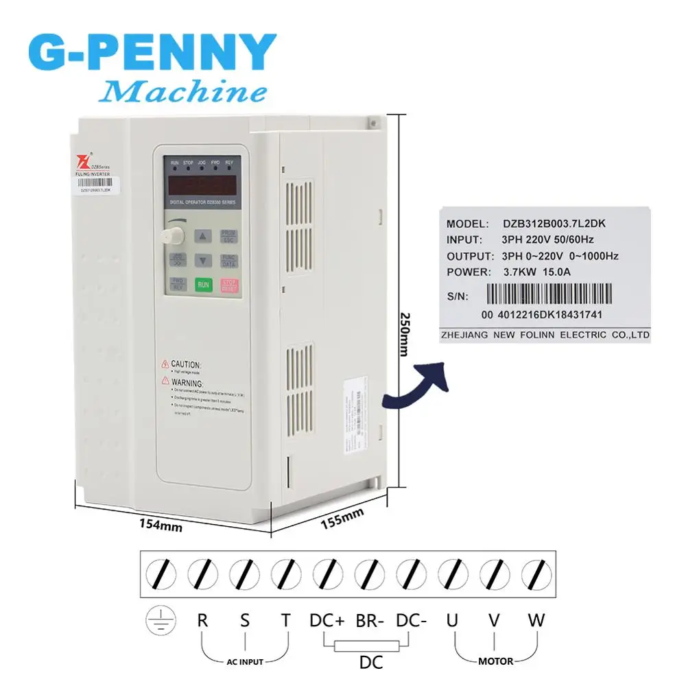 Новое поступление! Комплект шпинделя с воздушным охлаждением 220 кВт ER25 4