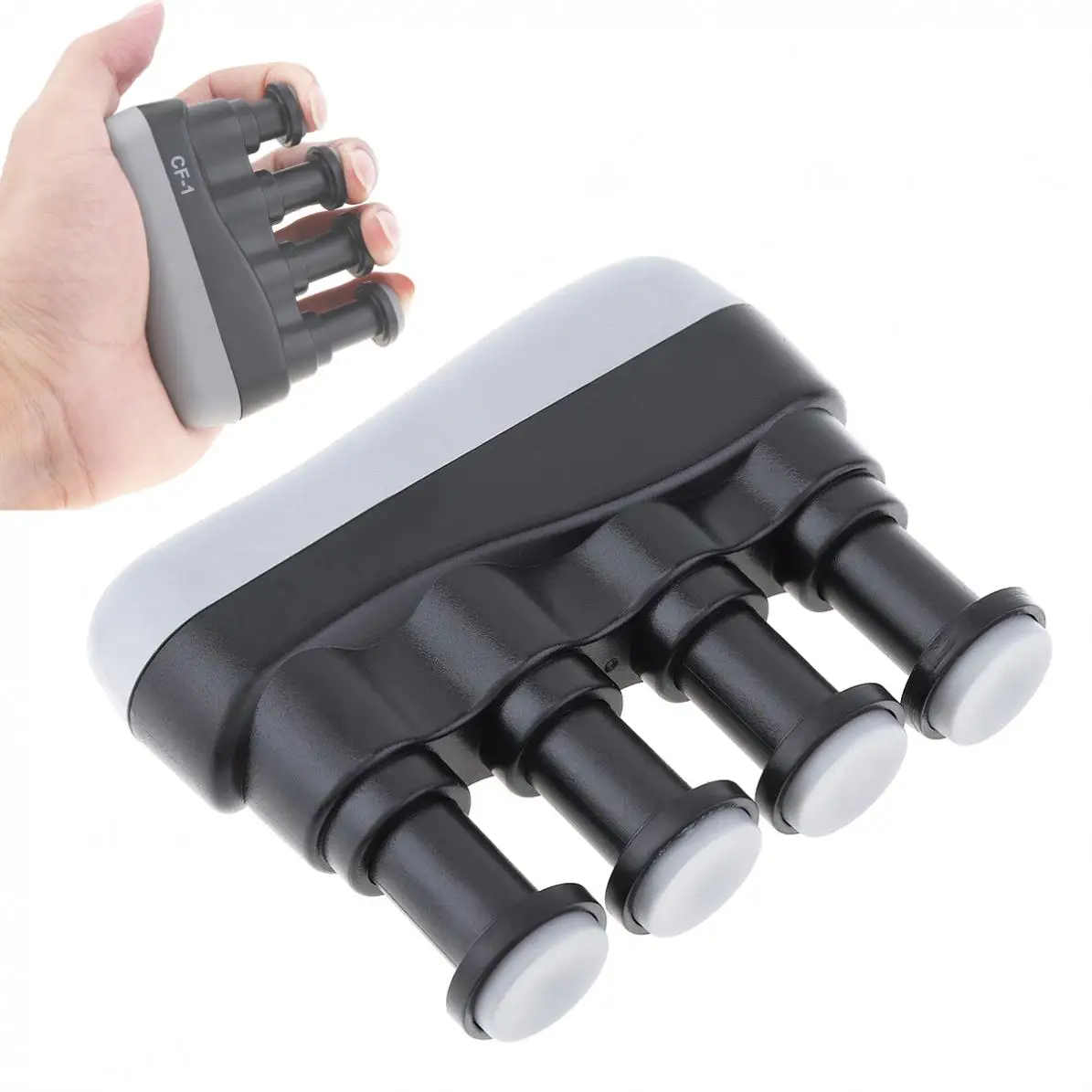 

curve design Hand Finger Exerciser Medium Tension Hand Grip Trainer Tension Range for Guitar Bass Piano Players