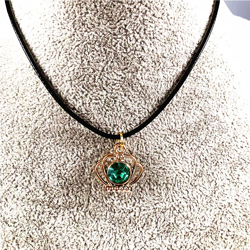 2019 ожерелье с кулоном в виде короны розовое золото модное женское Хрустальное