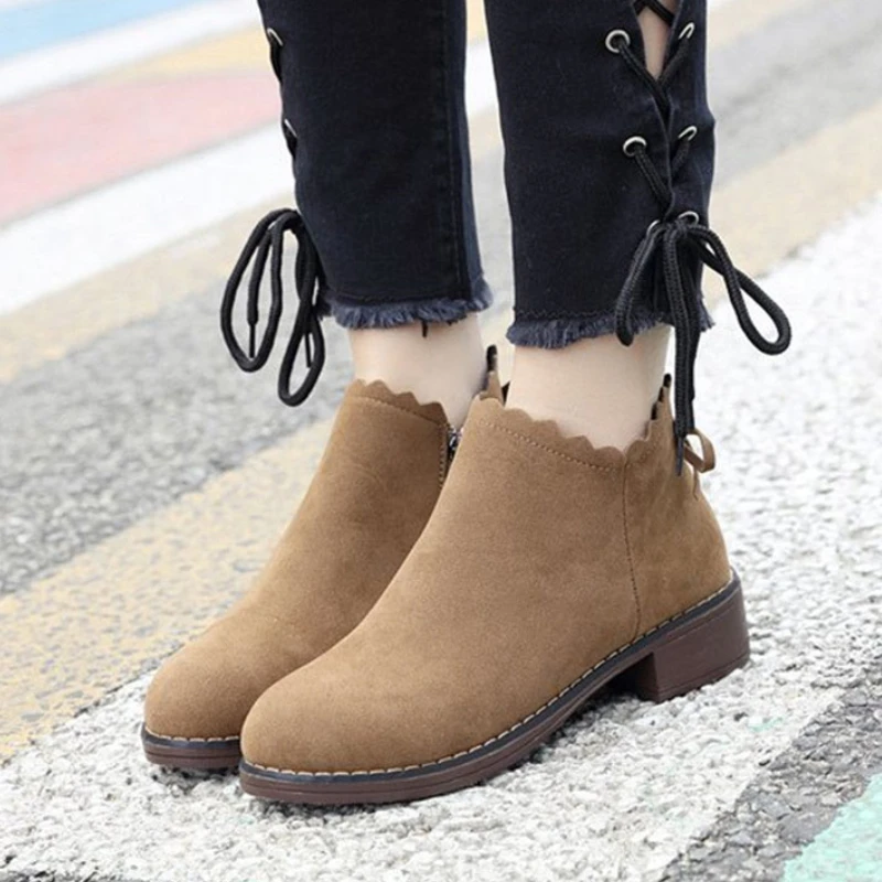 

Plush Warm Winter Shoes Women 2021 New Flock Bow Lightweight Snow Boots Woman Round Toe Low Heels Thick Cotton Boots