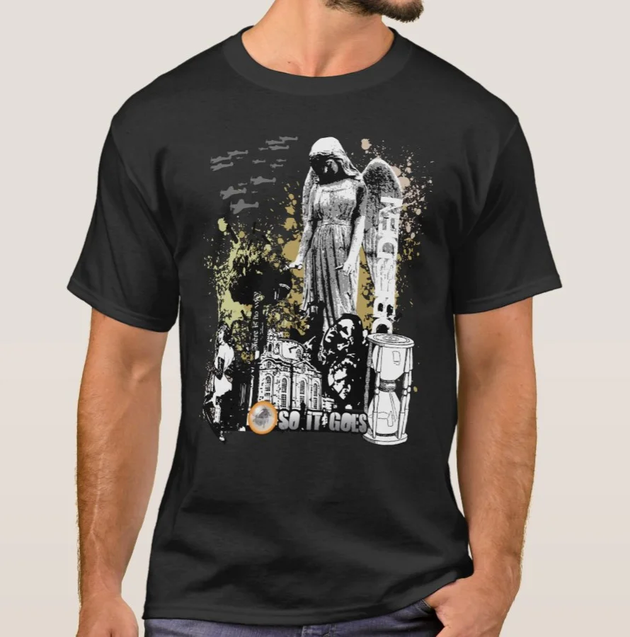 

Inspired By Slaughterhouse Five, Images Depicting The Horrors of War T-Shirt. Summer Cotton Short Sleeve O-Neck Mens T Shirt New