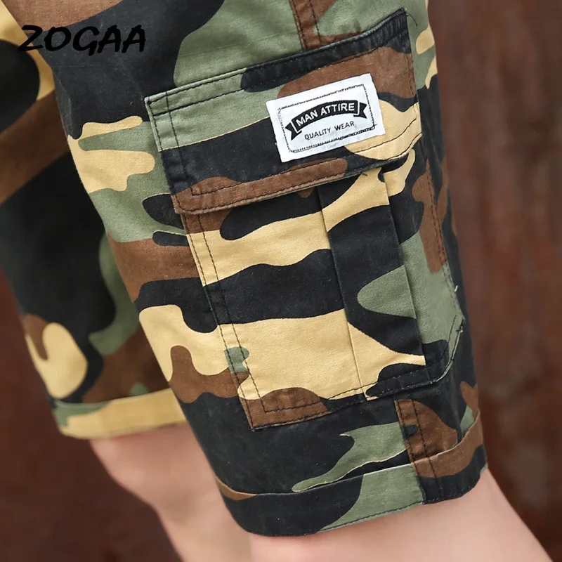 

ZOGAA 2020 Men's Camo Print Shorts Drawstring Fitness Slim Gym Gym Shorts Men's Camo Summer Short