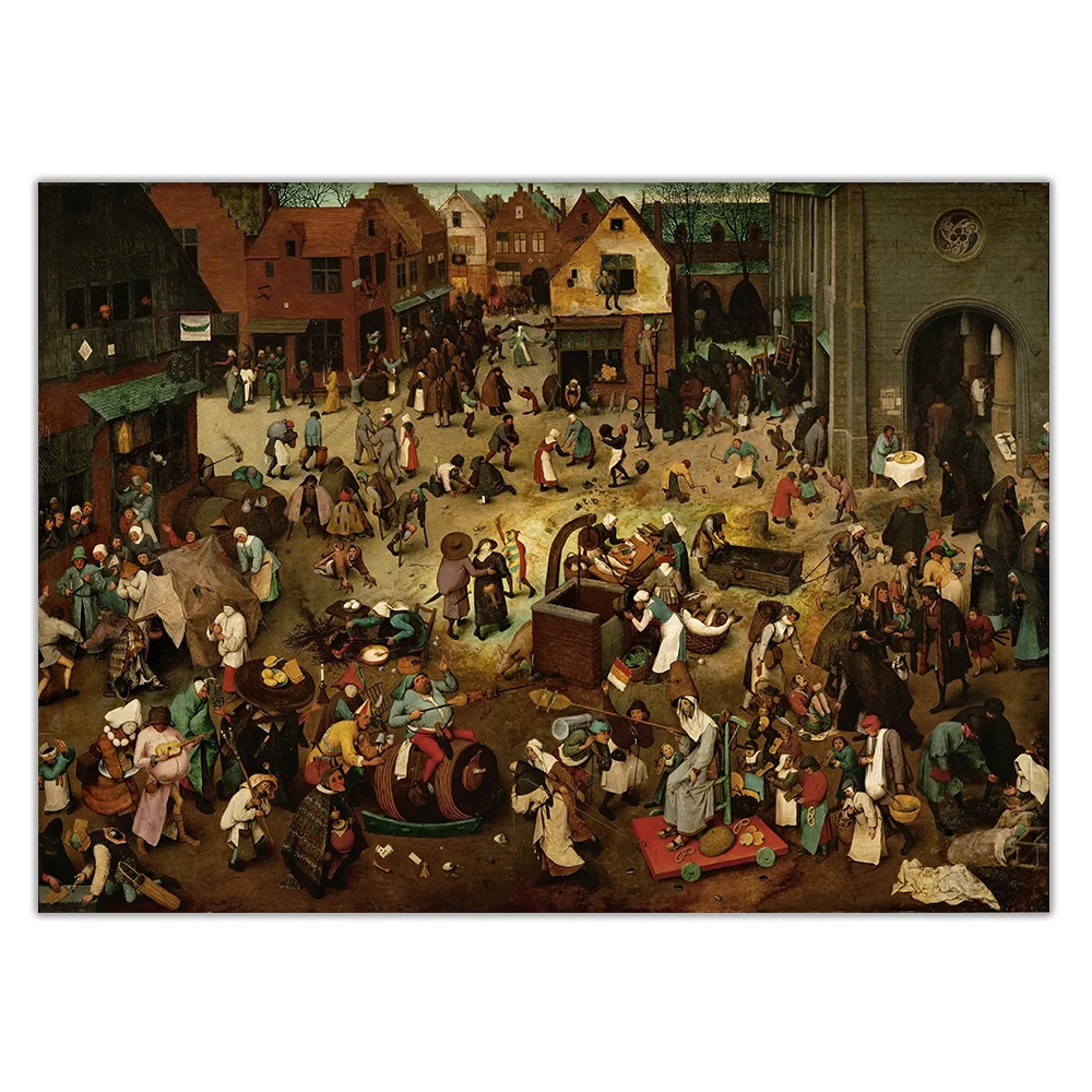 Брейгель битва масленицы и поста картина