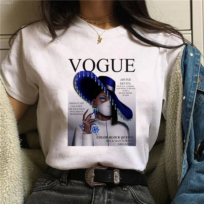 

vogue princess t shirt print female grunge ulzzang tshirt cartoon funny tops shirts 90s t-shirt Graphic clothes fashion girl