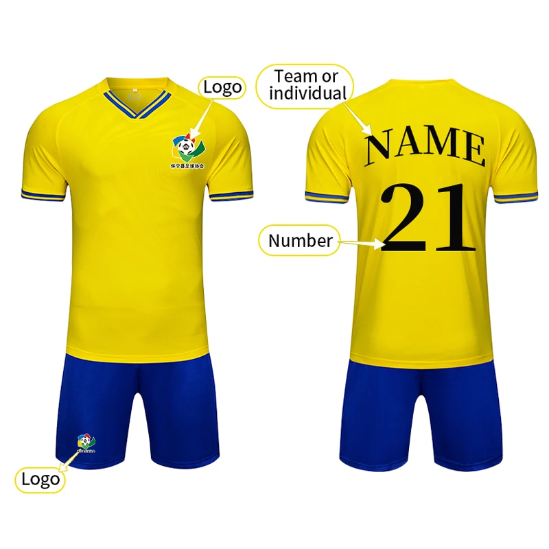 2021 Men Kids Adult Uniform set Soccer Jersey Set Football Shirts Training Uniforms Kit | Sets