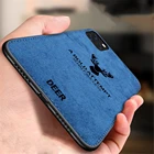 Противоударный чехол для iPhone 12 Pro Max Mini 11 7 8 Plus 6 6s, силиконовый тканевый чехол с оленем для iPhone XS Max X XR SE 2020