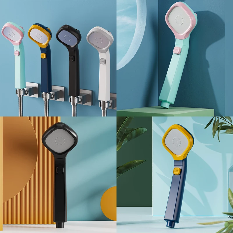 Насадка для душа MOLI многоцветная с 4 режимами подачи воды | Строительство и ремонт