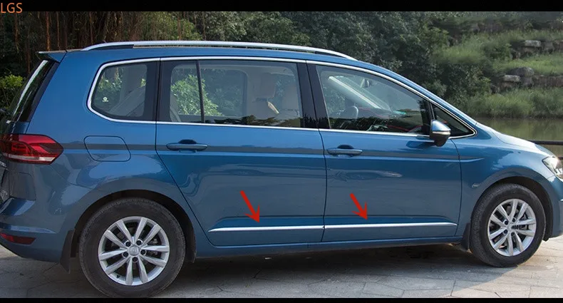 

Высококачественная декоративная лента из нержавеющей стали для корпуса Volkswagen Touran 2011-2015, защита от царапин, украшение, Стайлинг автомобиля