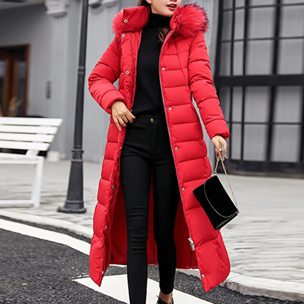 2019 New Style Trendy Coat Women Winter Jacket Cotton Padded Warm Maxi Puffer Coat Ladies Long Coats Parka Femme Jacket