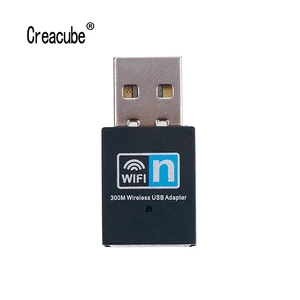 Мини-адаптер Creacube, 300 м, USB, wi-fi адаптер, Беспроводной wi-fi ключ, сетевая карта 802.11n, wi-fi LAN адаптер, чип RTL8192 для ПК