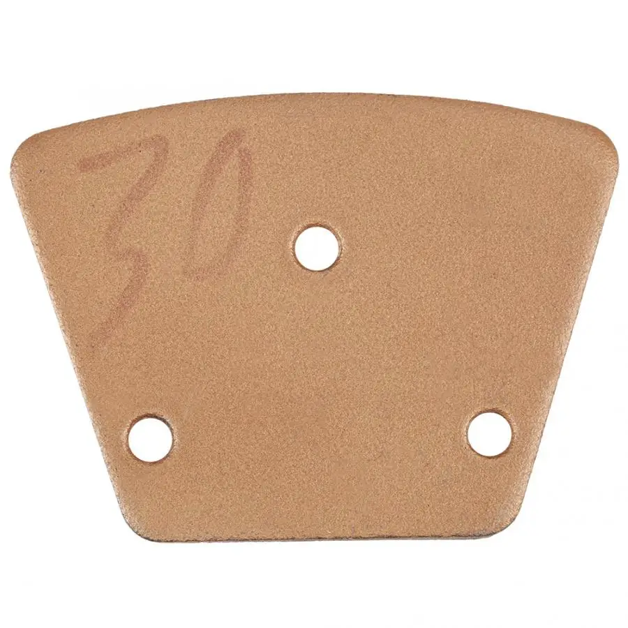 

Trapezoid Concrete Grinding Disc Pad for Grinder Grit 30(3 Holes 2 Round Teeth) Abrasives Tools
