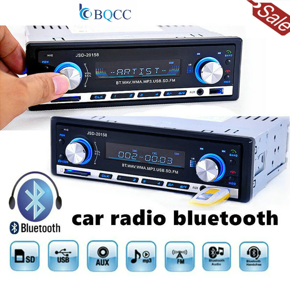 Автомобильный музыкальный плеер 1DIN радио Bluetooth динамик MP3 AUX FM приемник карта U