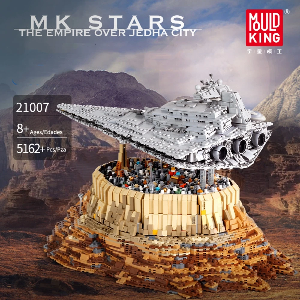 

Форма KING MOC Star Plan The Empire over Jedha City, модель конструктора, конструктор, космический корабль, сборная игрушка «сделай сам» для детей