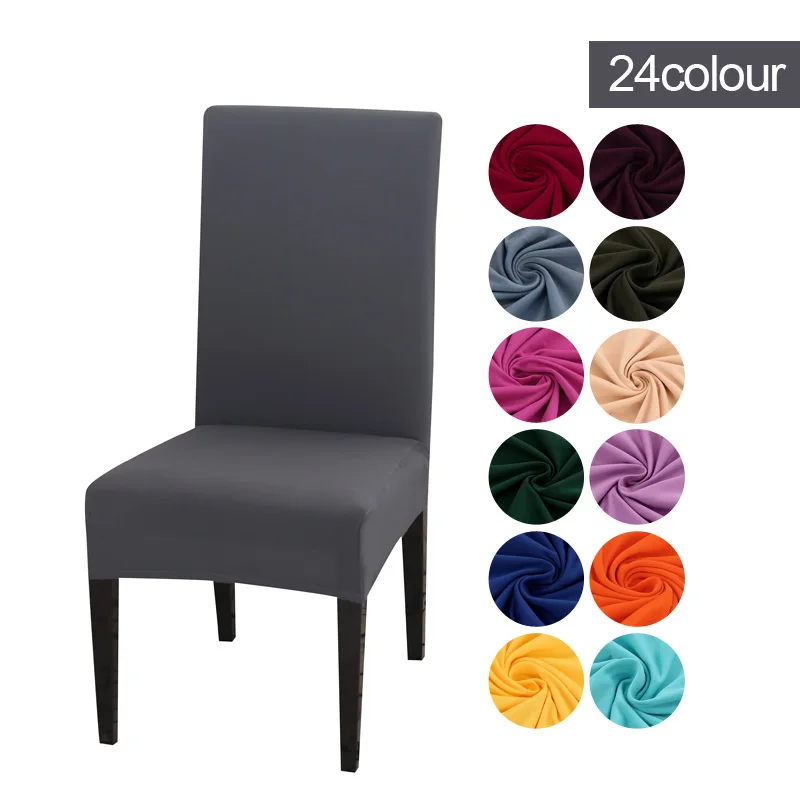 

Slipcover Removable Anti-dirty Seat Chair Cover Spandex Kitchen Cover for Banquet Wedding Dinner Restaurant Housse De Chaise 1PC