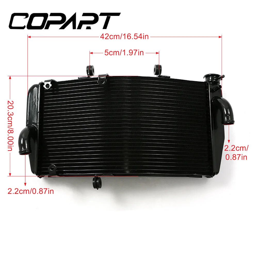 for honda cbr954rr cbr954 cbr 954 rr 2002 2003 motorcycle engine radiator water tank aluminium replace part cooling cooler black free global shipping