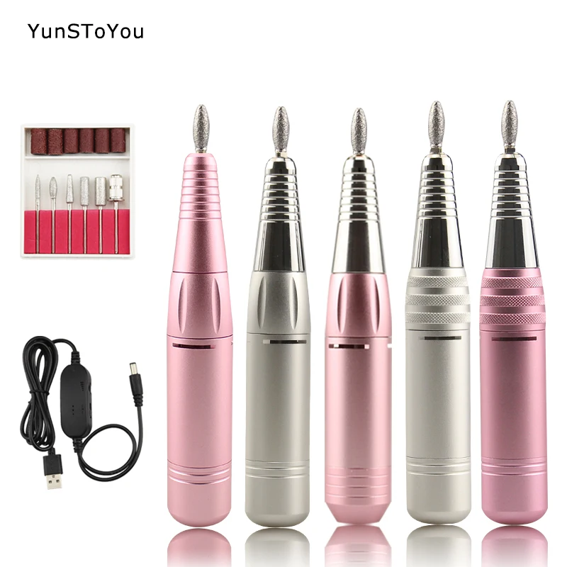 

Nail Drill Machine 35000 RPM Electric Manicure Machine Set USB Portable Nail Drill Pen for Manicure Gel Milling Nail Salon Tool