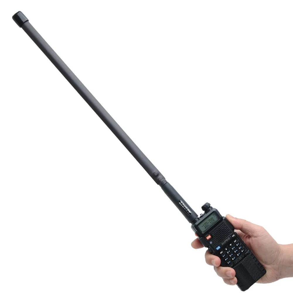 ABBREE Tri-band 144/222/435 МГц складной углеродистая сталь, тактический антенна для Baofeng BF-R3 UV-82T UV-5RX3 UV-82X3 иди и болтай Walkie Talkie радио