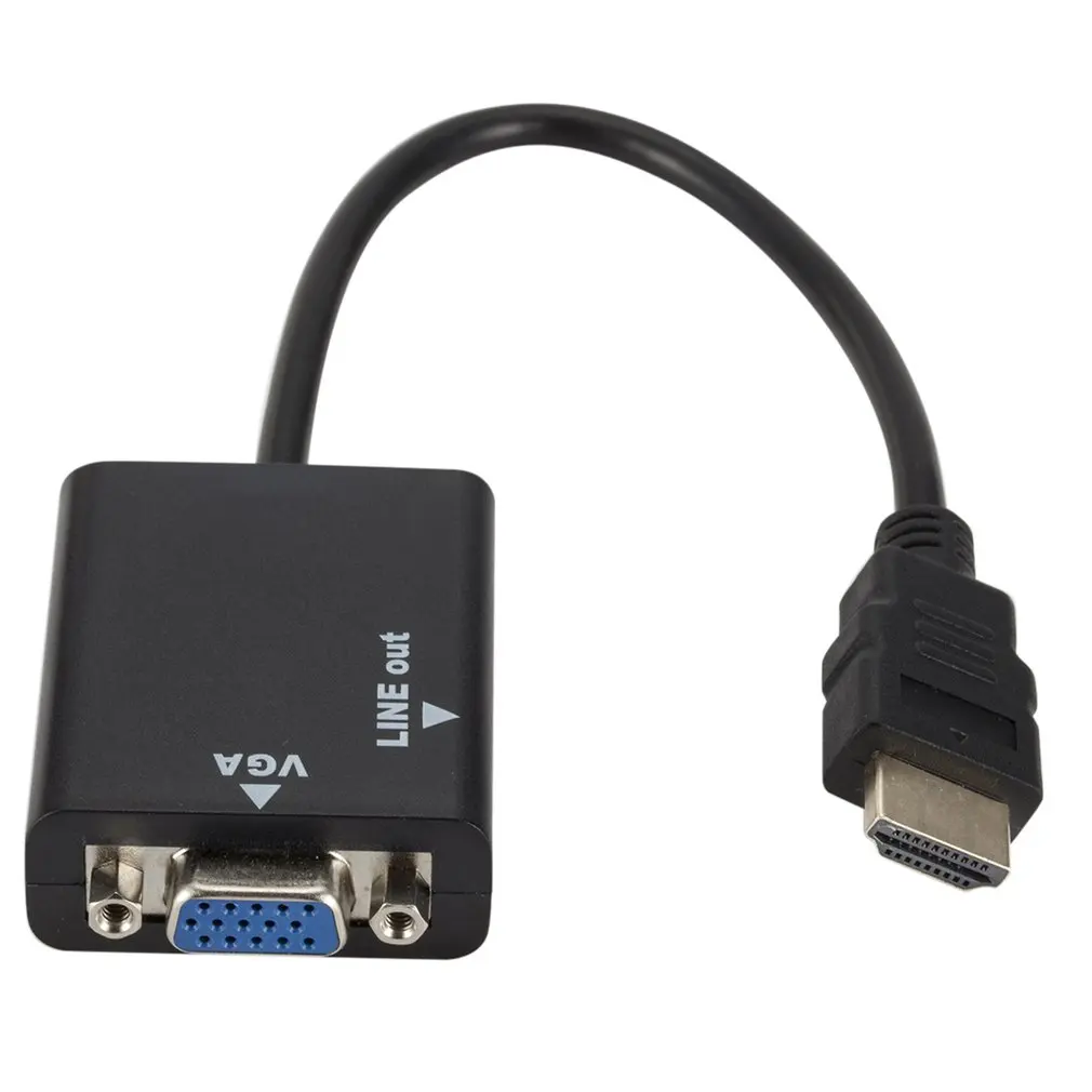 VGA штекер HDMI выход 1080P Full HD с Аудио ТВ AV Видео кабель портативный конвертер адаптер