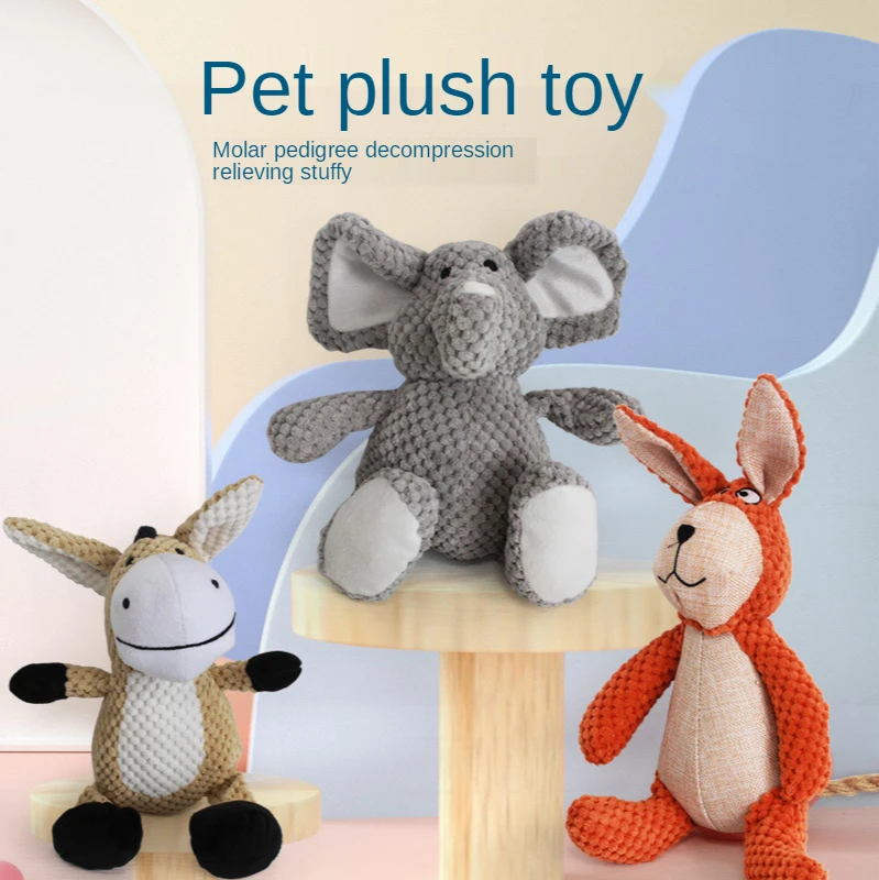 

Вельветовые собака игрушки для щенка, домашних животных скрипучий жевать Укус устойчивостью игрушка для домашних животных для маленьких б...